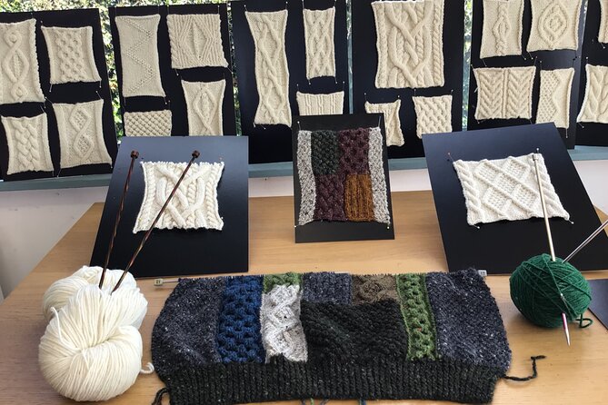 Aran Knitting, History and Heritage in the Burren - The prepared cable pattern and hands-on practice