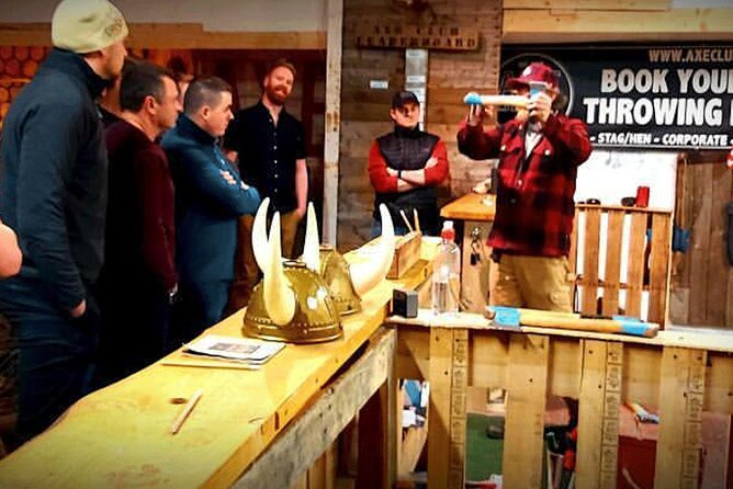 Axe Throwing Open Session (Dublin) 1hr - Learning to throw at Axe Club in Dublin 3