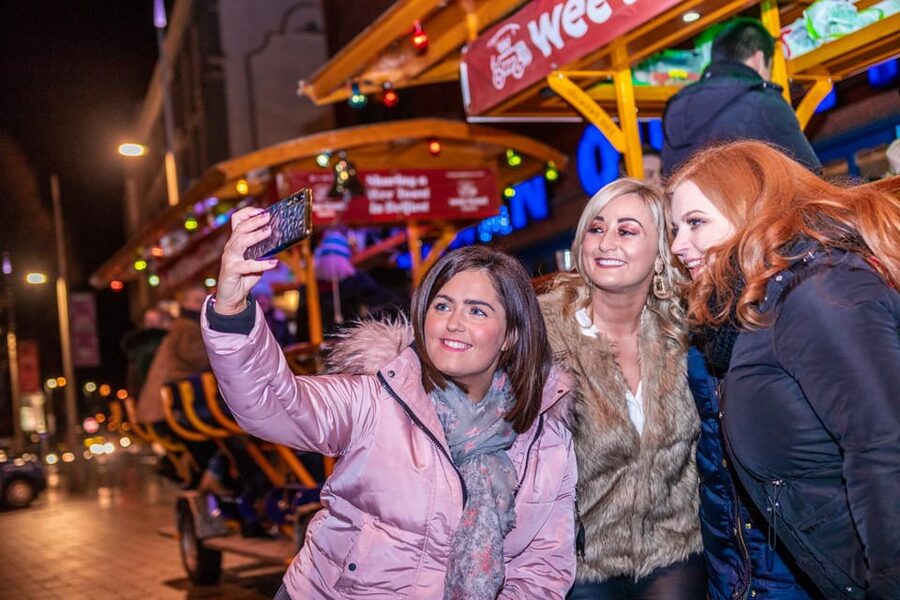 Belfast: City Centre Beer Bike Tour - Royal Avenue, Corn Market, and the Opera House