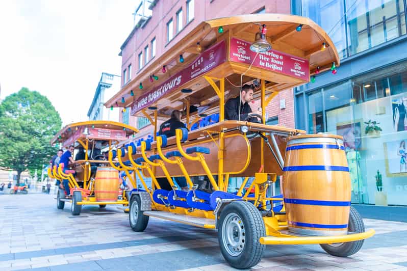 Belfast: City Centre Beer Bike Tour - Drinks, music, and the onboard service