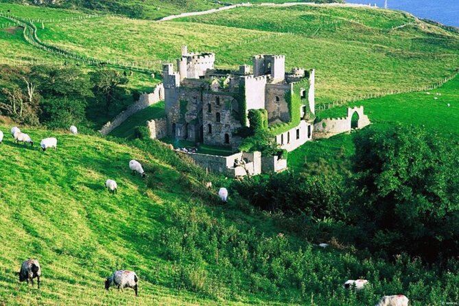 Castles of Connemara tour departing Galway city. Guided. Full day - Clifden Castle: a ruined shell beside the Sky Road