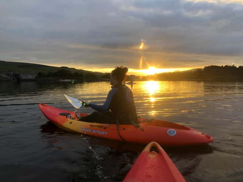 Donegal: Sunset Kayak Trip on Dunlewey Lake - A pause for the sunset and a little fun