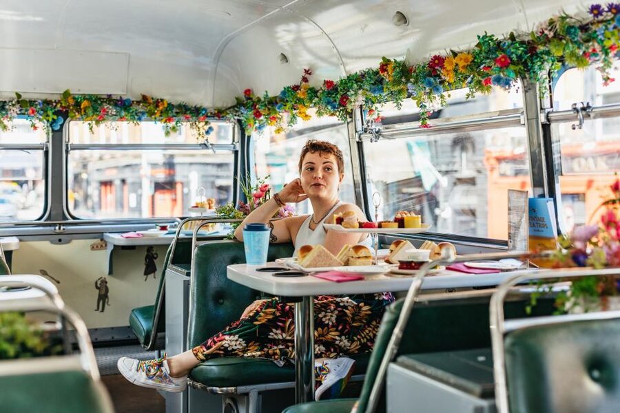 Dublin: Afternoon Tea Vintage Bus Tour - Afternoon tea, served in sensible stages