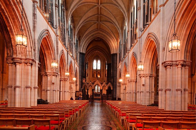Dublin Christ Church Cathedral Admission Ticket - The nave: Gothic lines, tiled floors, and a working church