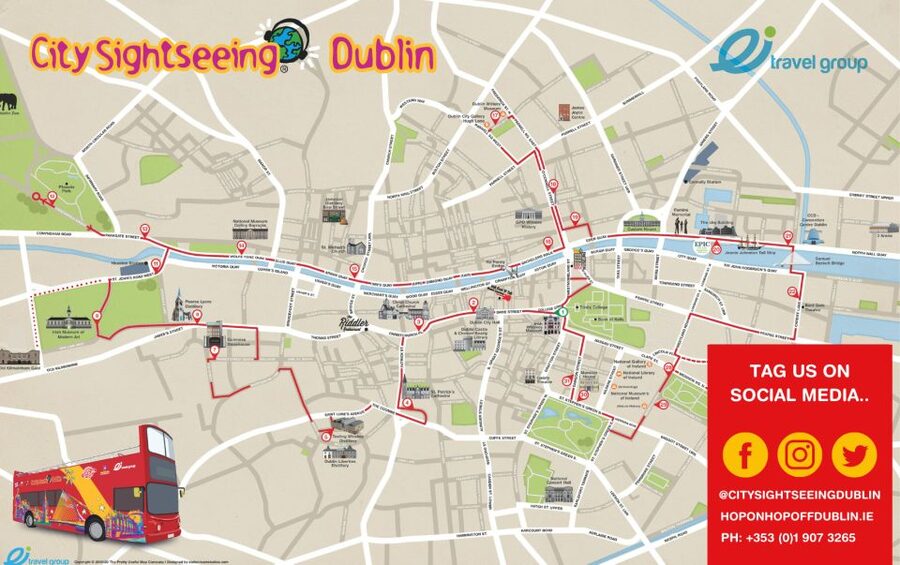 Dublin: City Sightseeing Hop-On Hop-Off Bus Tour - Guinness, whiskey, and Dublin’s western sights