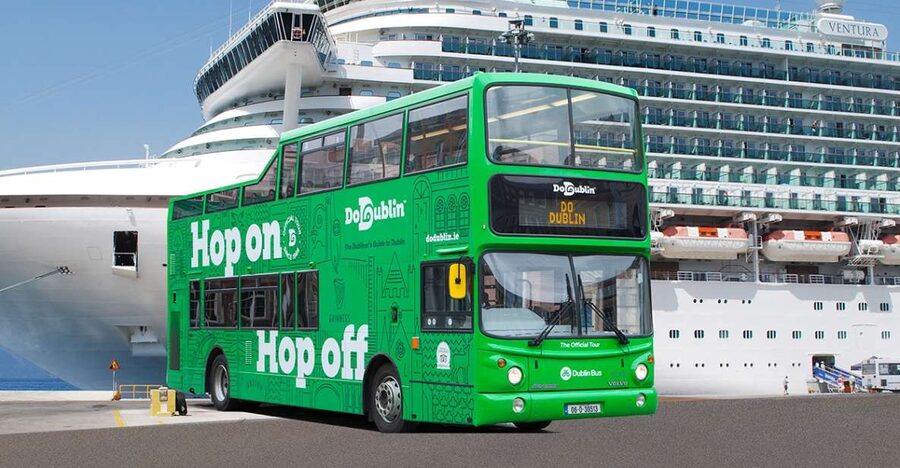 Dublin: Cruise Excursion Hop-On Hop-Off Tour & Rail Ticket - Your first circuit around central Dublin