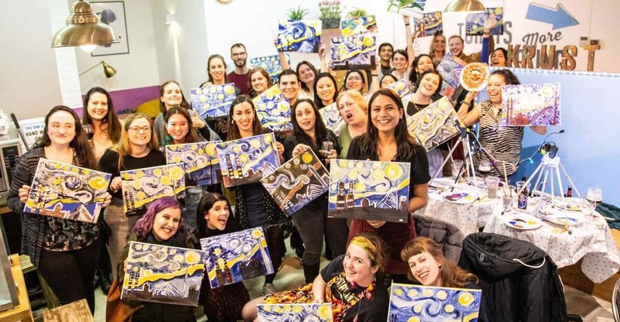 Dublin: Drinking and Painting Party with Art Instructor - A painting party rather than a formal art lesson