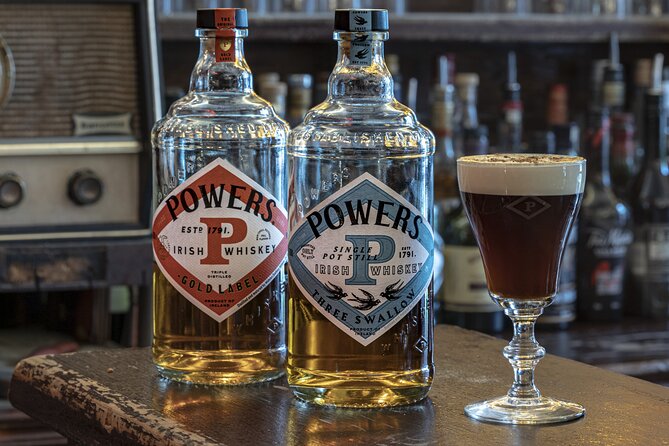 Dublin Guided Irish Coffee Masterclass with Whiskey Tasting - Powers whiskey gives the class its backbone