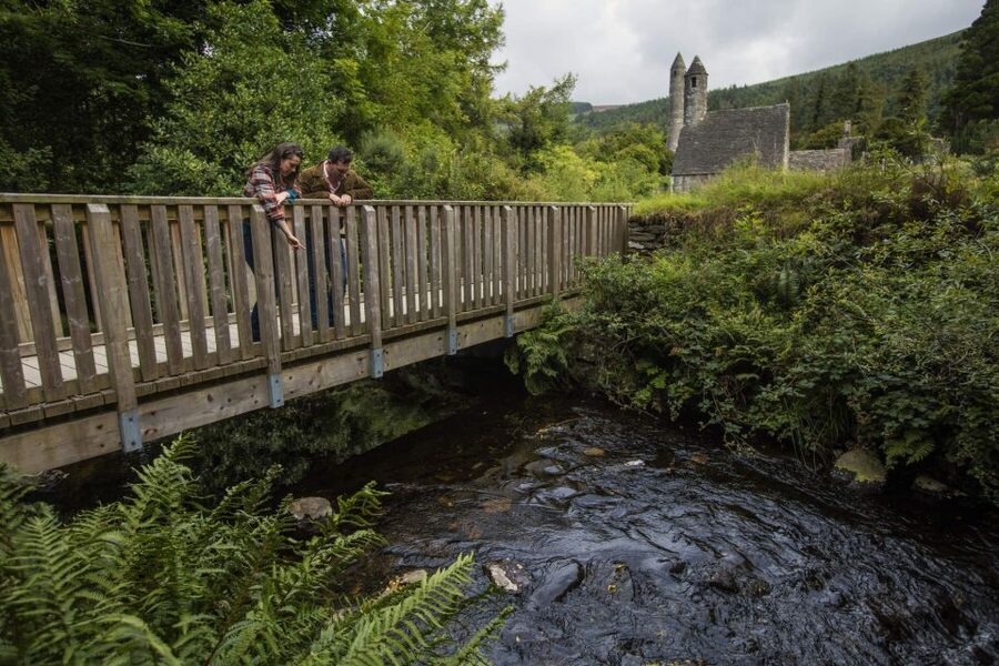 Dublin: Kilkenny, Wicklow & Glendalough Tour & Sheepdog Show - The road out of Dublin