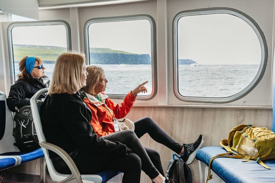 From Galway: Aran Islands & Cliffs of Moher Full-Day Trip - One hour above the cliffs