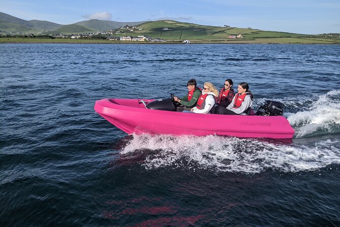 Funky Pink Self Drive Boats - Starting at Dingle Marina with a short lesson