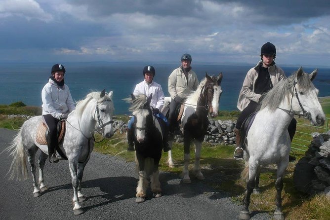 Horse riding - Burren Trail. Lisdoonvarna, Co Clare. Guided. 3 hours. - Walking pace, trotting, and cantering by ability