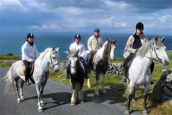 Horse riding - Dirt Trek Trail. Lisdoonvarna, Clare. Guided. 1 hour. - The Route Through Woodlands and Famine Ruins
