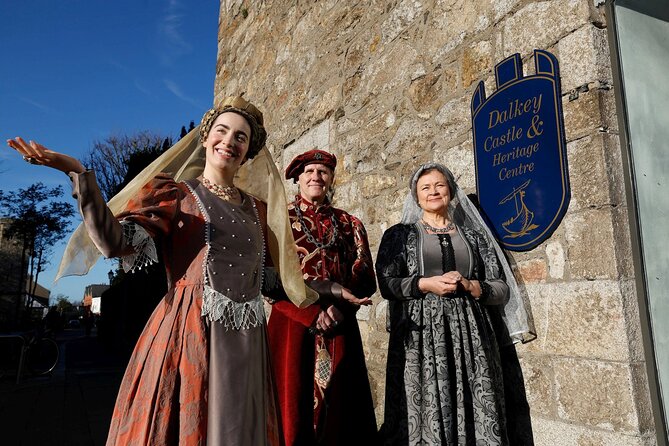 Interactive Living History in Dalkey Castle near Dublin City - St Begnet’s church and graveyard