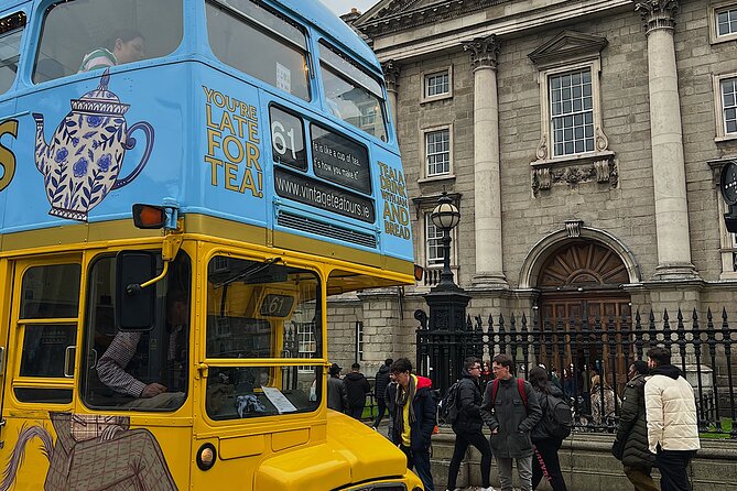 Irish Afternoon Tea on 1960s Vintage Bus in Dublin - What is served on the three-tier style menu