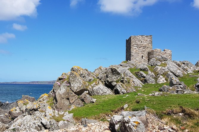 Mysteries of Inishowen private day tour - Carrickabraghy Castle at Pollan Bay