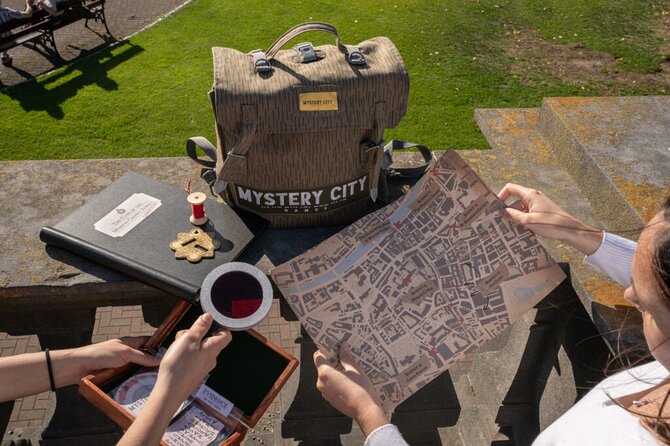 Private Dublin Treasure Hunt Self Guided Tour - Working the backpack, map, and evidence