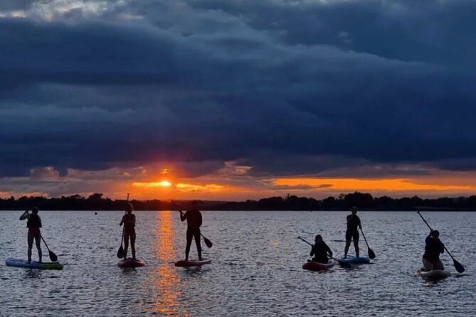 Sunset SUP experience in Malahide, Dublin - Learning the first paddle strokes