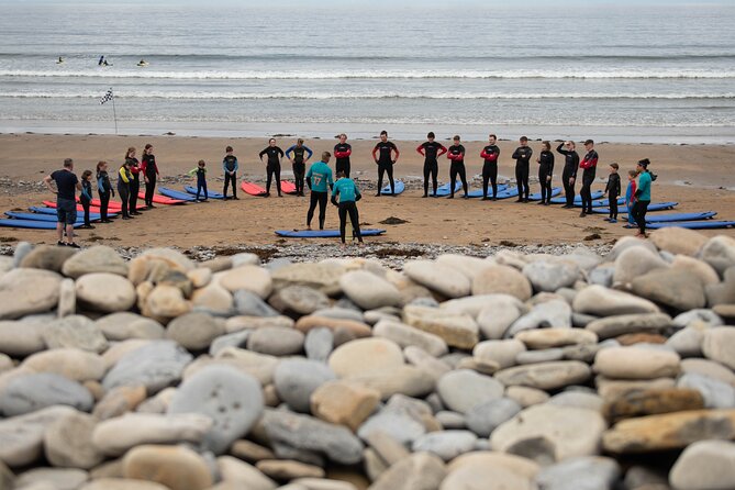 Surf Lesson Experience in Strandhill - The beach talk before you enter the water