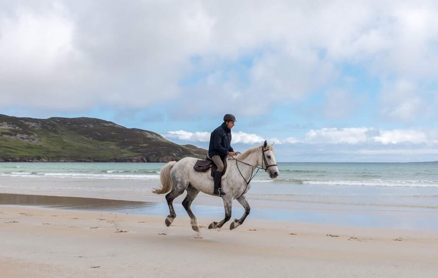 Westport: Beach and Countryside Guided Horse Ride - The First Hour Beside Clew Bay